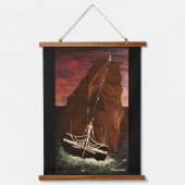 Uss CONSTITUTION Wandteppich Mit Holzrahmen (Vorderseite)