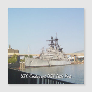 USS Croaker und USS Little Rock Magnetkarte