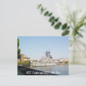 USS Croaker und USS Little Rock Postkarte (Stehend Vorderseite)