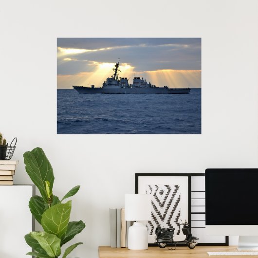 USS Curtis Wilbur (DDG 54) Poster (Heimbüro)