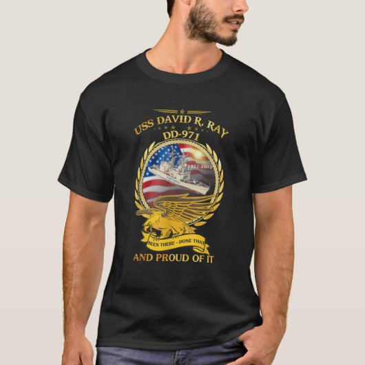 USS David R Ray DD 971 1977 2002 T-Shirt (Vorderseite)
