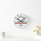 USS Devastator MCM-6 Runde Wanduhr (Zuhause)