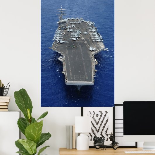 USS Dwight D. Eisenhower (CVN 69) Poster (Heimbüro)