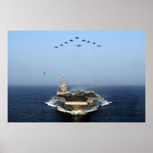 USS Dwight D. Eisenhower (CVN 69) Poster (Vorne)