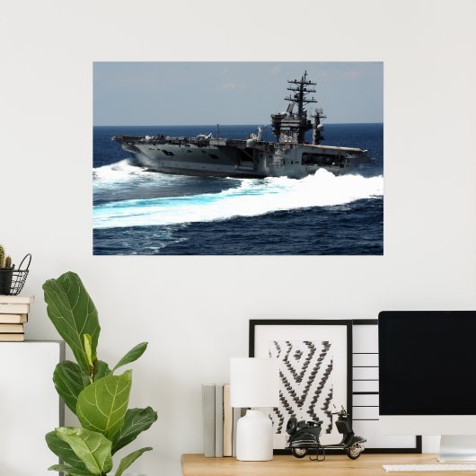 USS Dwight D. Eisenhower (CVN 69) Poster (Heimbüro)