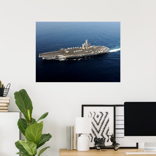 USS Dwight D. Eisenhower Poster (Heimbüro)