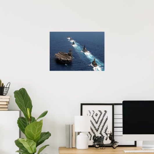 USS Dwight D. Eisenhower Poster (Heimbüro)