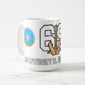 USS DWIGHT D. EISENHOWER-TASSE CVN-69 KAFFEETASSE (Vorderseite Links)