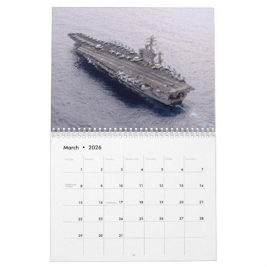 USS Dwight Eisenhower Kalender (Mär 2026)