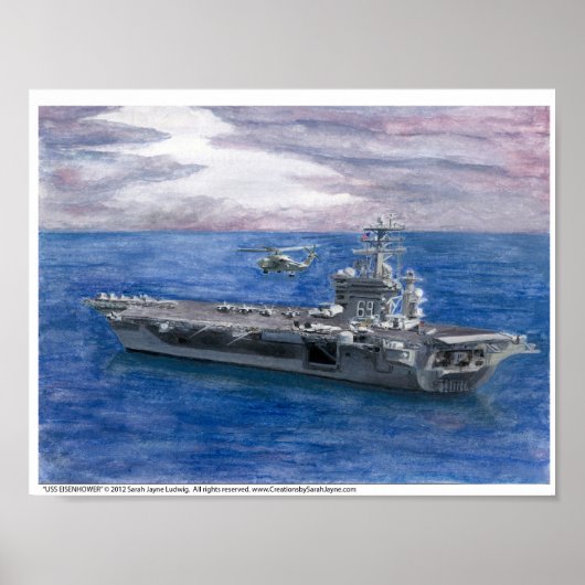 USS EISENHOWER Art Print Poster (Vorne)