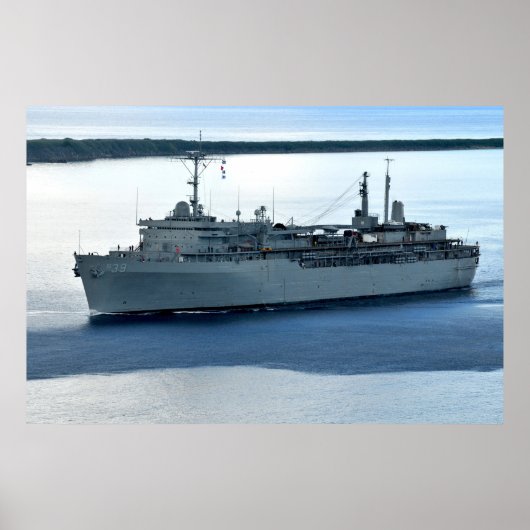 USS Emory S. Land (AS 39) Poster (Vorne)