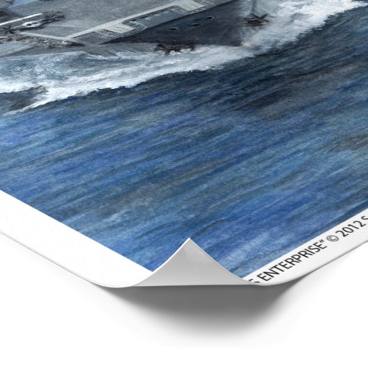 USS ENTERPRISE Art Print Poster (Ecke)