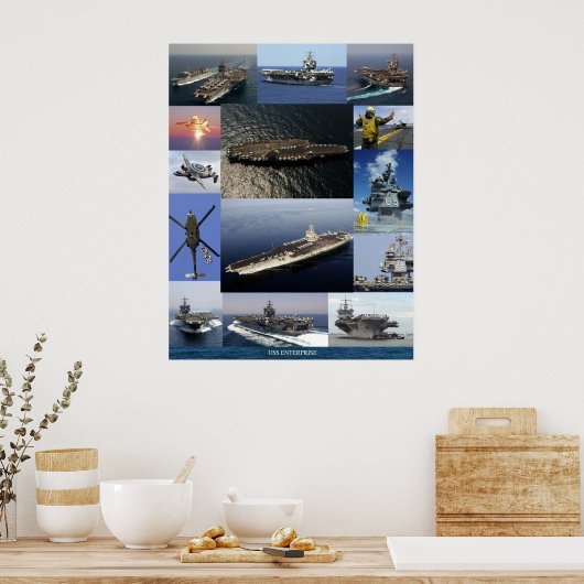 USS Enterprise Collage Poster (Küche)