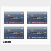 USS Enterprise CVN-65 Sticker (Blatt)