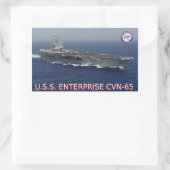 USS Enterprise CVN-65 Sticker (Tasche)