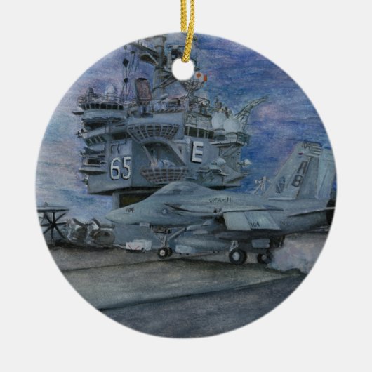 USS Enterprise Keramik Ornament (Vorne)