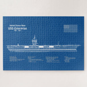 USS Enterprise (NCC-1701) - Pläne für Schiffskonze Puzzle