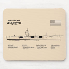 USS Enterprise (NCC-1701) - Schiffskatalog SD Mousepad