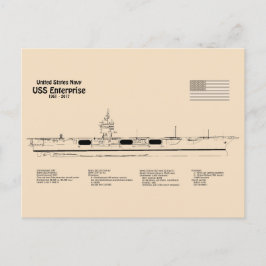 USS Enterprise (NCC-1701) - Schiffskatalog SD Postkarte
