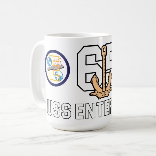 USS ENTERPRISE TASSE LEGEND CVN-65 (Vorderseite Links)