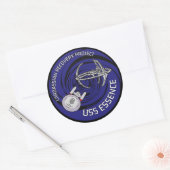USS Essence Patch Runder Aufkleber (Umschlag)
