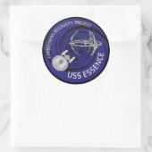 USS Essence Patch Runder Aufkleber (Tasche)