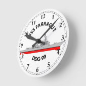 USS FARRAGUT - DDG-99 - ARLEIGH BURKE RUNDE WANDUHR (Winkel)