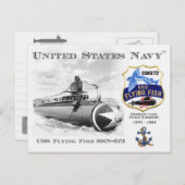 USS FLYING FISH SSBN-673 SUBMARINEPostcard Postkarte (Vorne/Hinten)