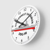 USS FORREST SHERMAN - DDG-98 - ARLEIGH BURKE RUNDE WANDUHR (Winkel)