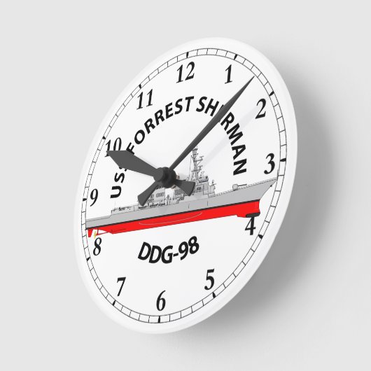 USS FORREST SHERMAN - DDG-98 - ARLEIGH BURKE RUNDE WANDUHR (Winkel)