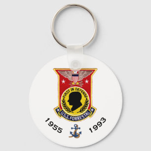 USS FORRESTAL CV-49            CARRIERKEYCHAIN SCHLÜSSELANHÄNGER