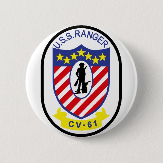 USS-Förster (CV-61) Button (Vorderseite)