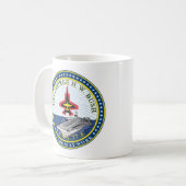 USS George H. W. Bush, CVN-77, insignia Kaffeetasse (Vorderseite Links)