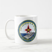 USS George H. W. Bush, CVN-77, insignia Kaffeetasse (Links)
