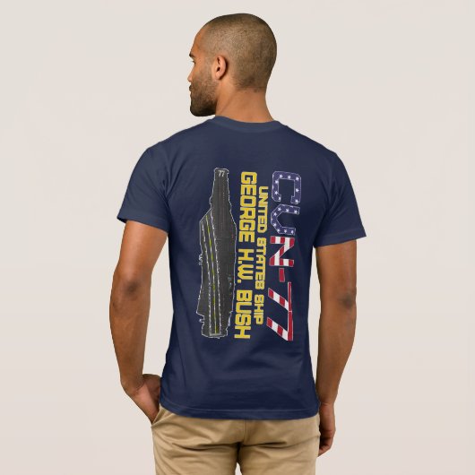 USS GEORGE H.W. BUSH-T - Shirt (Schwarz voll)