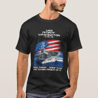USS George Washington CVN 73 Aircraft Carrier Vete T-Shirt