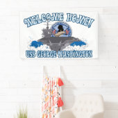 USS George Washington - willkommenes Zuhause Banner (Insitu)