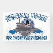 USS George Washington - willkommenes Zuhause Banner (Horizontal)