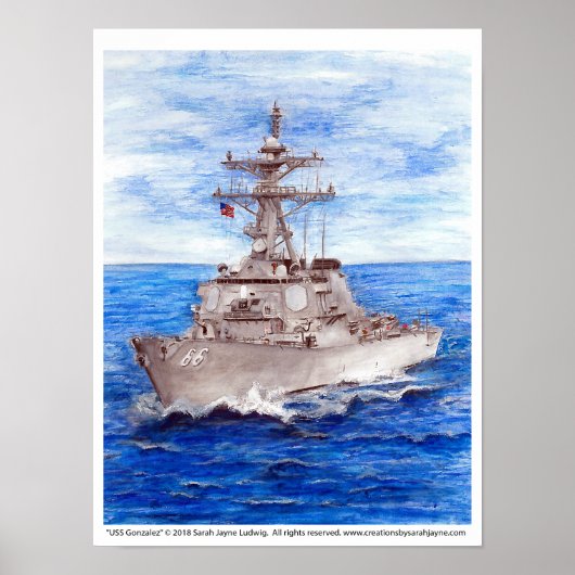 USS Gonzalez Poster (Vorne)