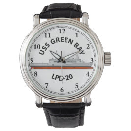 USS GREEN BAY, LPD-20, SAN ANTONIO WATCH ARMBANDUHR