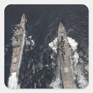 USS Gridley Quadratischer Aufkleber