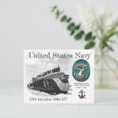 USS GROWLER SSG-577 SUBMARINE - POSTCARD POSTKARTE (Stehend Vorderseite)