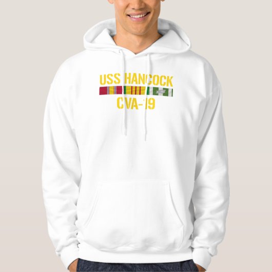 USS Hancock CVA19 Vietnam Veteran Hoodie (Vorderseite)