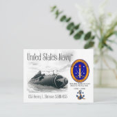 USS HENRY L. STIMSON SSBN-655 - POSTCARD POSTKARTE (Stehend Vorderseite)