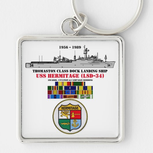 USS HERMITAGE (LSD-34) SCHLÜSSELANHÄNGER (Vorne)