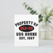 USS Horne DLG-30 Postkarte (Stehend Vorderseite)