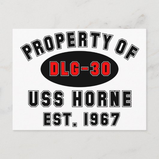 USS Horne DLG-30 Postkarte (Vorderseite)