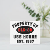 USS Horne DLG-30 Postkarte (Stehend Vorderseite)