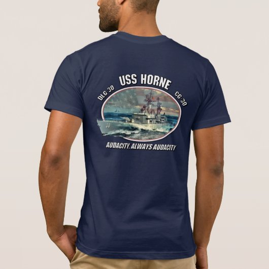 USS Horne - T - Shirt Audacity (Rückseite)