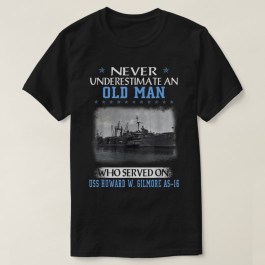 USS Howard W Gilmore AS16 Veterans Day Veterans Da T-Shirt (Design vorne)